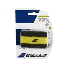 Babolat Headband Double Line Black Yellow